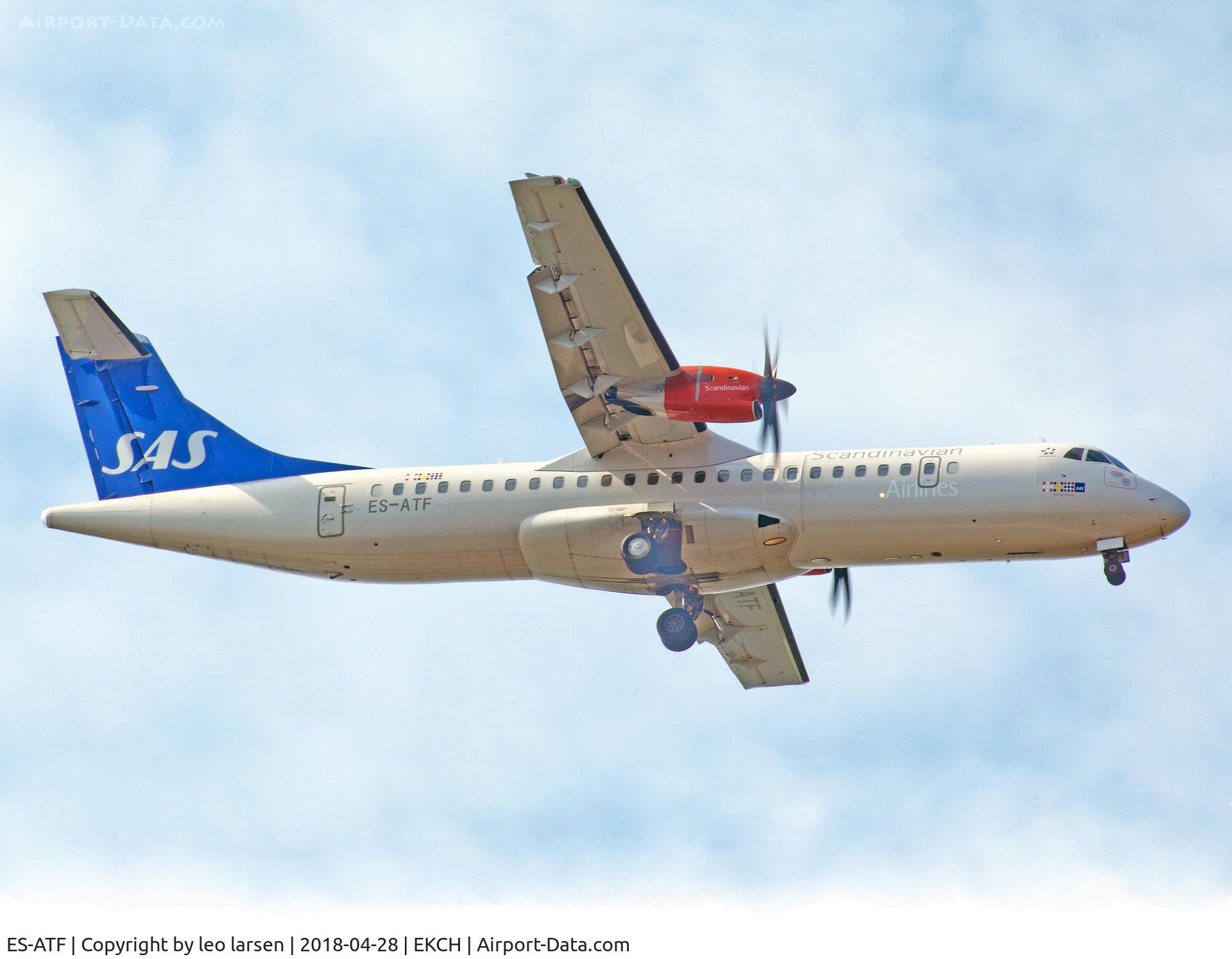 ES-ATF, 2013 ATR 72-600 (72-212A) C/N 1131, Copenhagen 28.4.2018 app to R-04L