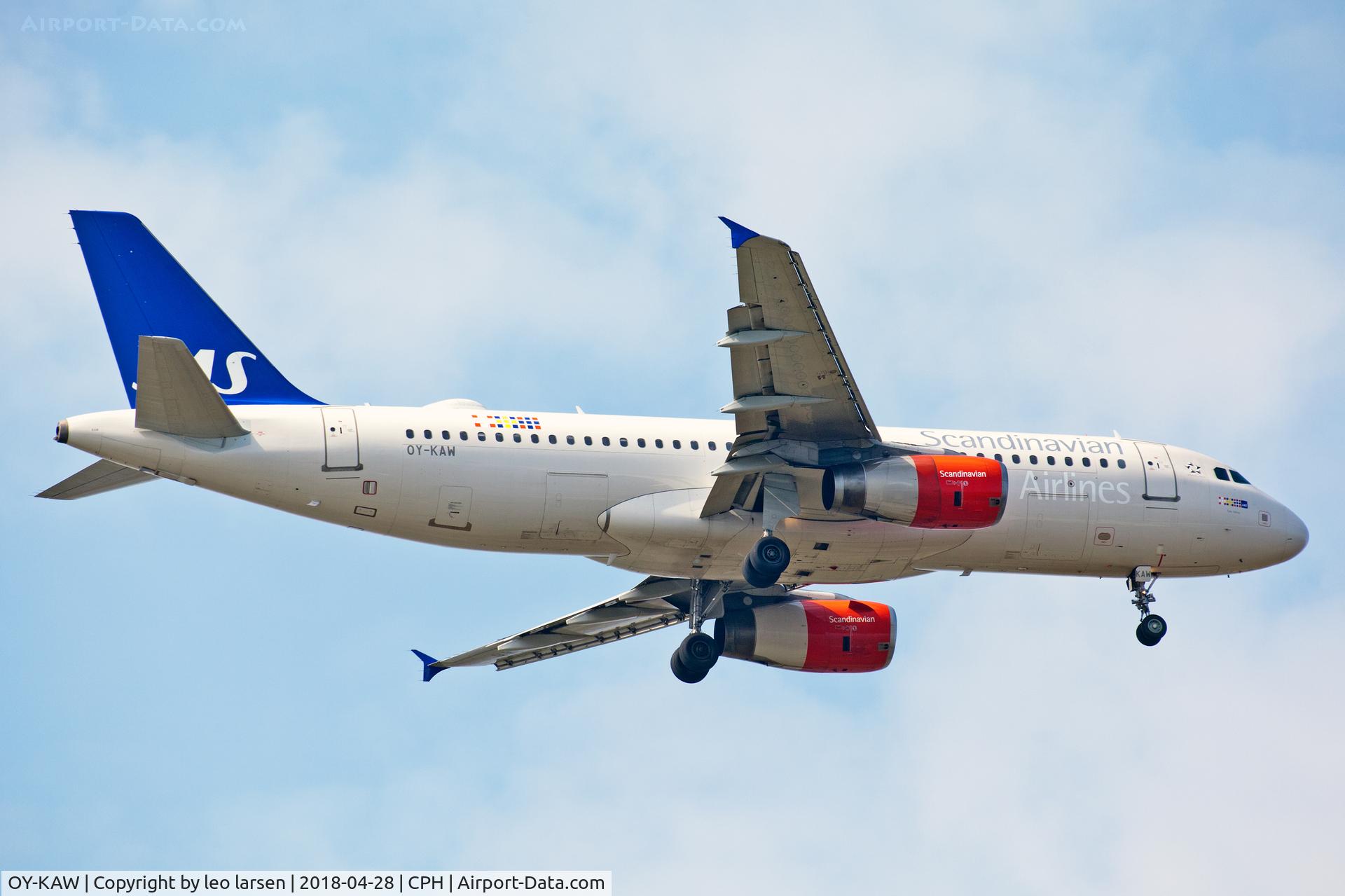 OY-KAW, 2006 Airbus A320-232 C/N 2817, Copenhagen 28.4.2018 app to R-04L