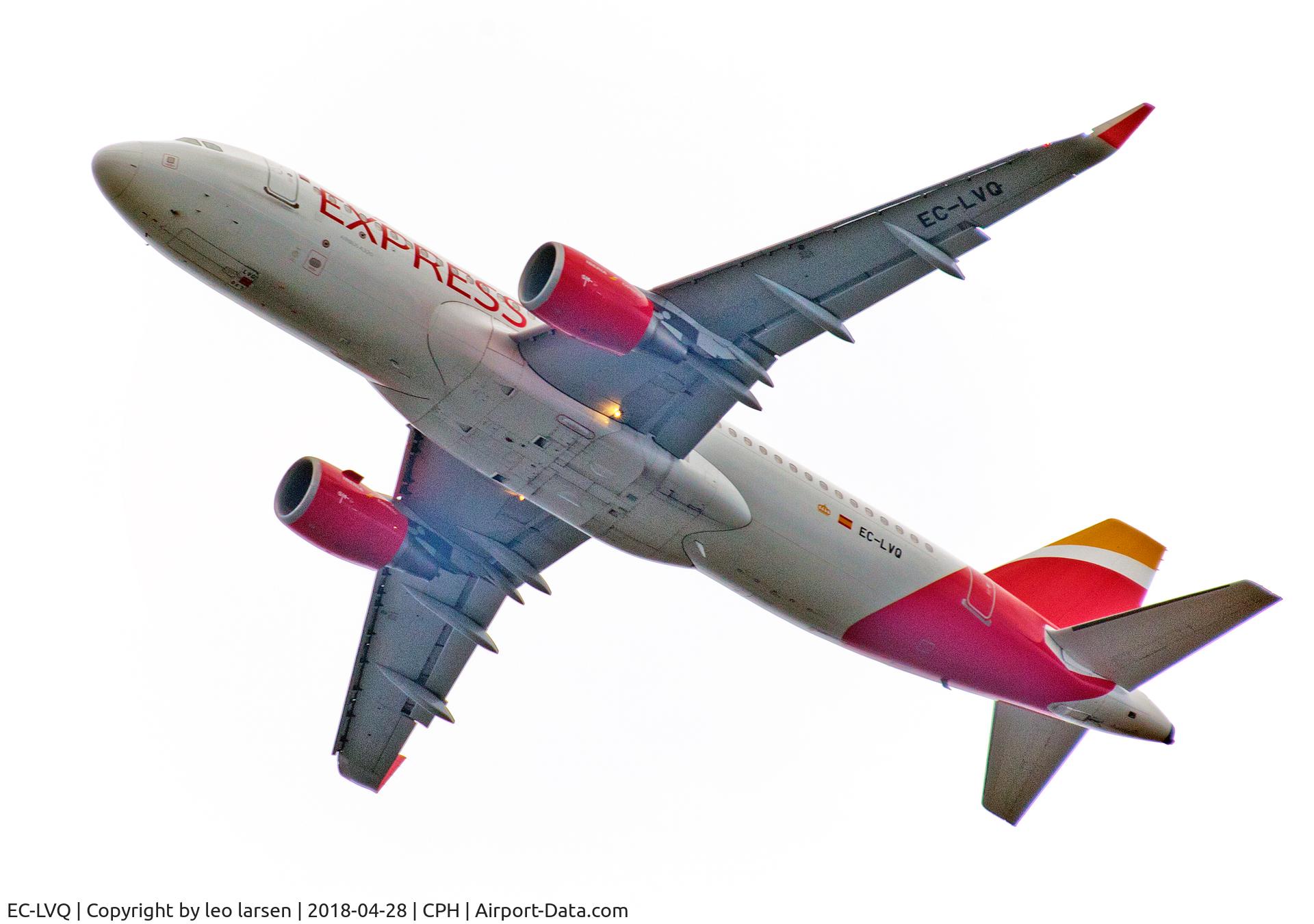 EC-LVQ, 2013 Airbus A320-216 C/N 5590, Copenhagen 28.4.2018 T/O R-22R