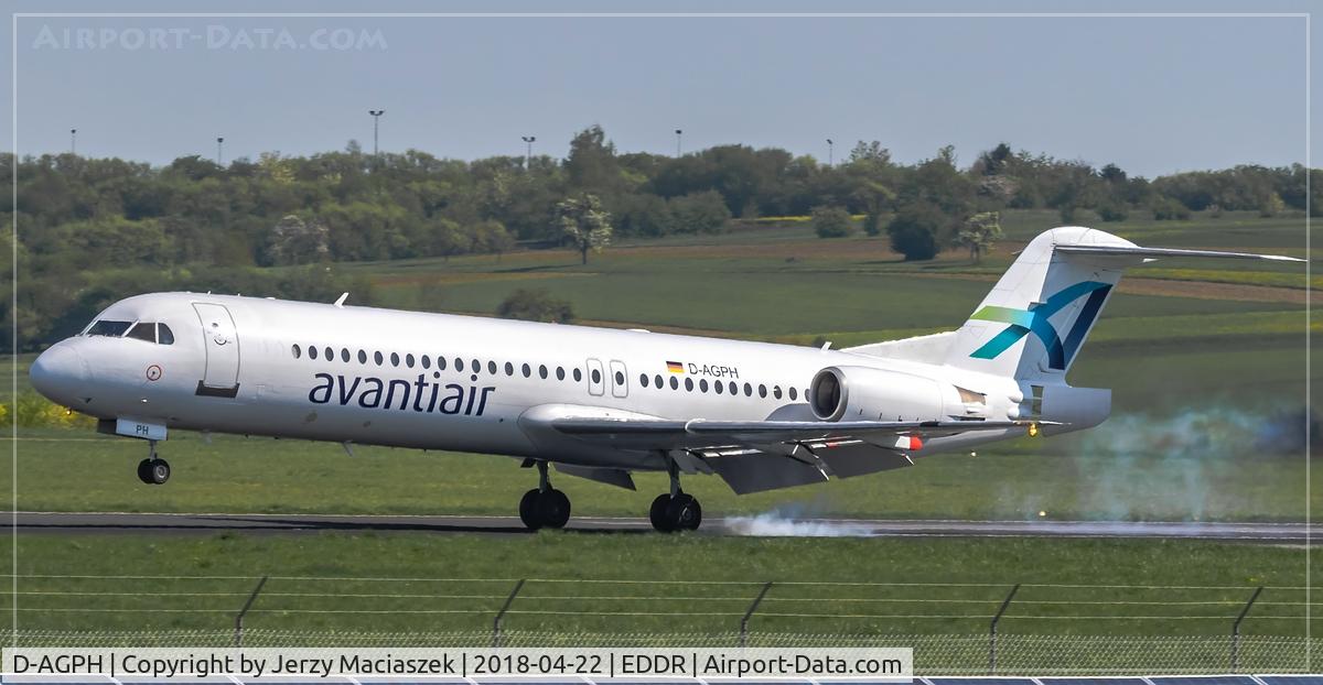 D-AGPH, 1990 Fokker 100 (F-28-0100) C/N 11308, Fokker 100
