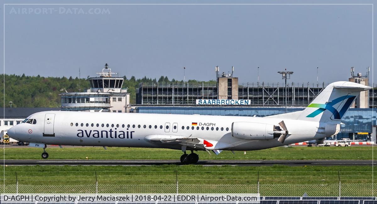 D-AGPH, 1990 Fokker 100 (F-28-0100) C/N 11308, Fokker 100