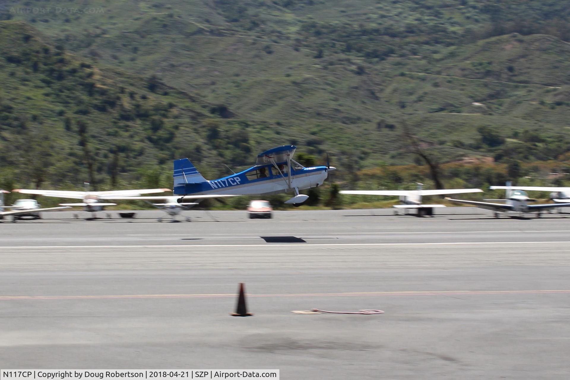 N117CP, American Champion 7GCBC Citabria C/N 1275-99, 1999 American Champion 7GCBC CITABRIA, Lycooming O-320 150 Hp, takeoff climb Rwy 22