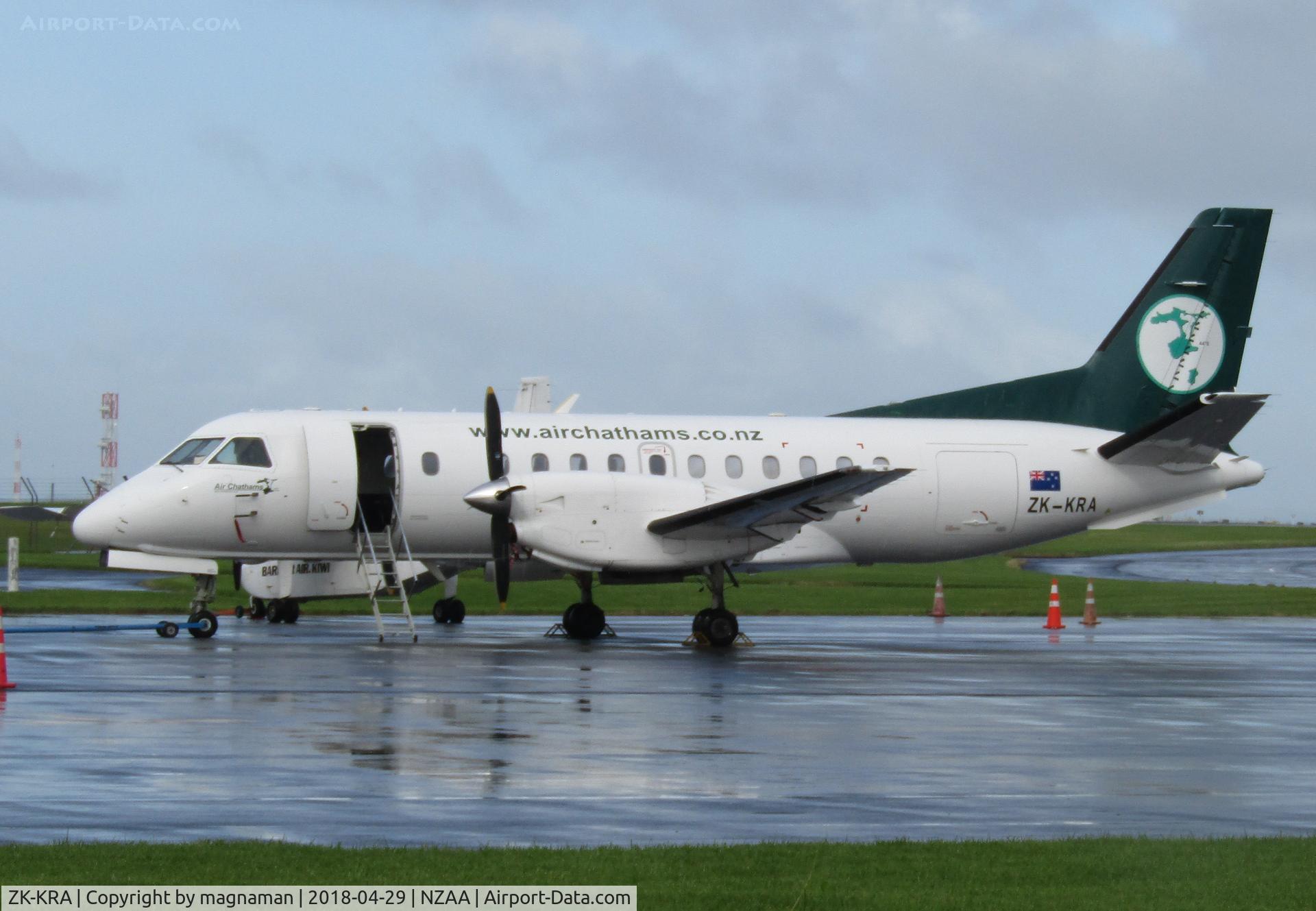 ZK-KRA, 1986 Saab SF340A C/N 340A-065, on ramp at AKL