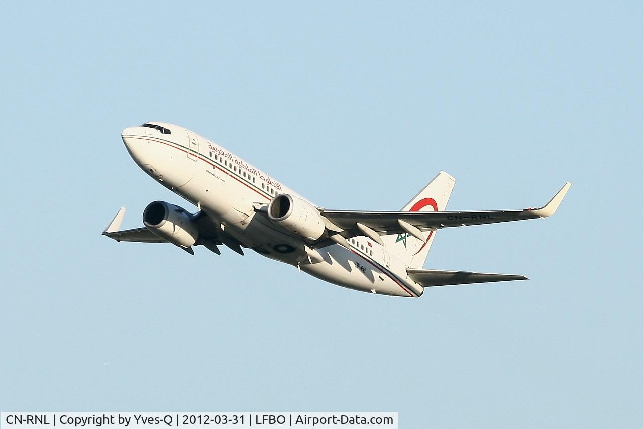 CN-RNL, 1999 Boeing 737-7B6 C/N 28982, Boeing 737-7B6, Take off rwy 32R, Toulouse Blagnac Airport (LFBO-TLS)