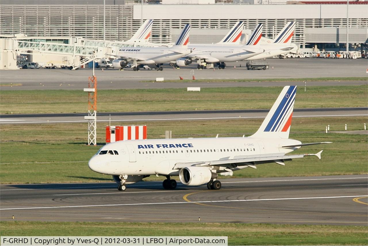 F-GRHD, 1999 Airbus A319-111 C/N 1000, Airbus A319-111, Landing rwy 32L, Toulouse Blagnac Airport (LFBO-TLS)