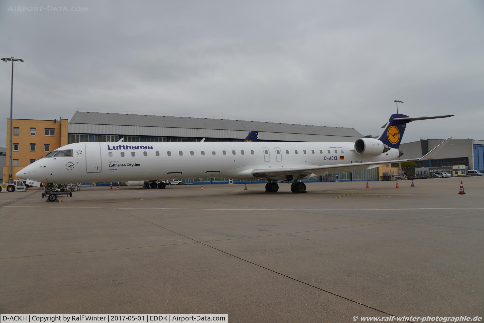 D-ACKH, 2006 Bombardier CRJ-900LR (CL-600-2D24) C/N 15085, Bombardier CL-600-2D24 CRJ-900LR - CL CLH Lufthansa CityLine Lufthansa Regional 'Radebeul' - 15085 - D-ACKH - 01.05.2017 - CGN