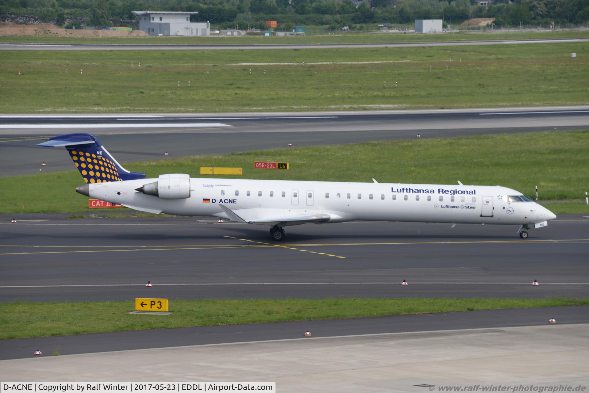 D-ACNE, 2009 Bombardier CRJ-900ER (CL-600-2D24) C/N 15241, Bombardier CL-600-2D24 CRJ-900LR - EW EWG Eurowings Lufthansa Regional 'Helmstedt' - 15241 - D-ACNE - 23.05.2017 - DUS
