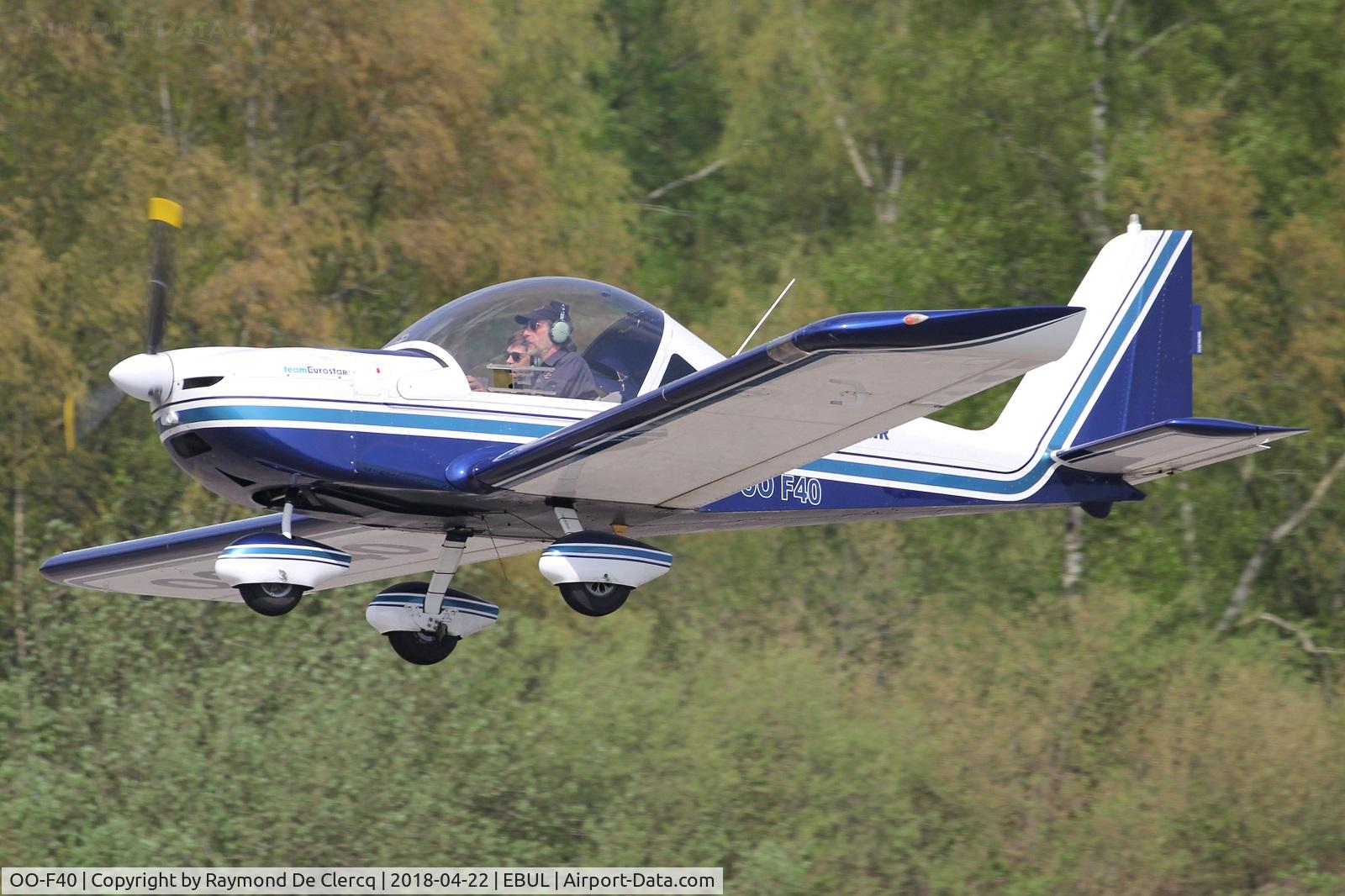 OO-F40, Evektor EV-97 Eurostar C/N 2004.2217, Take off.
