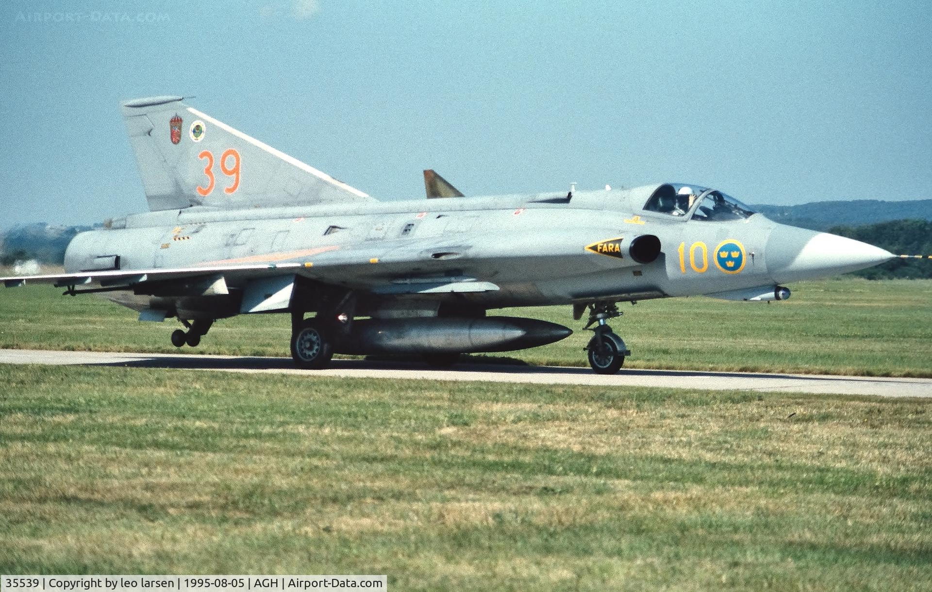 35539, 1968 Saab J-35J Draken C/N 35-539, Ângelholm F.10 Air Show  5.8.1995