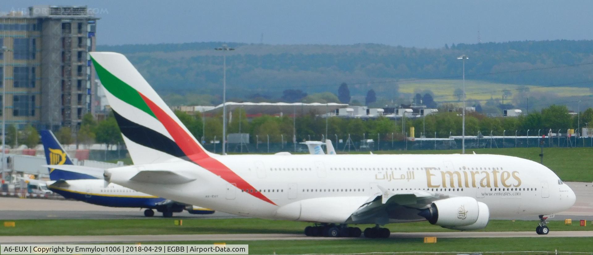 A6-EUX, 2017 Airbus A380-842 C/N 241, FROM FREEPORT CAR PARK
