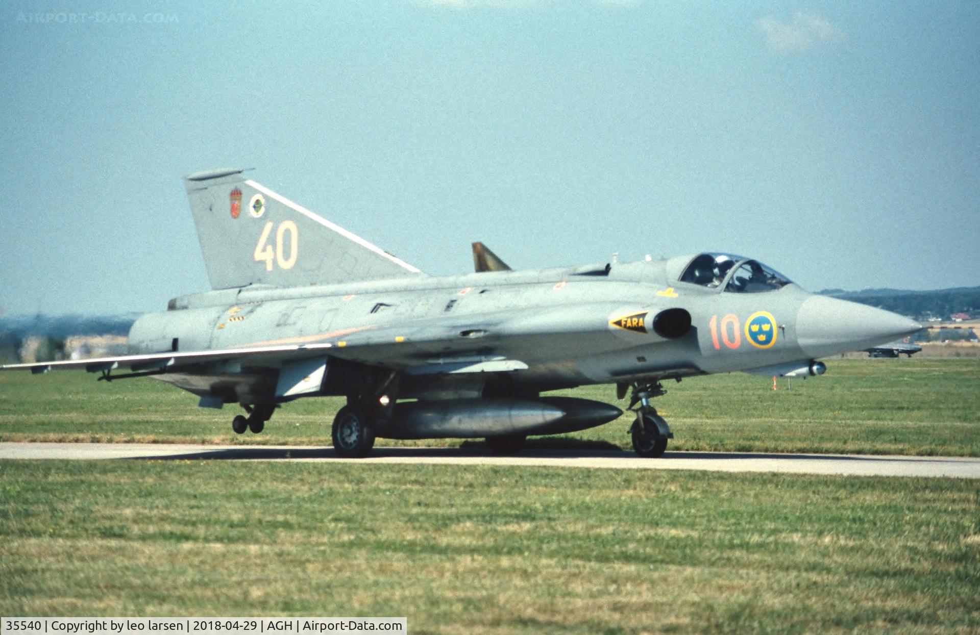 35540, Saab J-35J Draken C/N 35-540, Ângelholm F.10 Air Show 5.8.1995