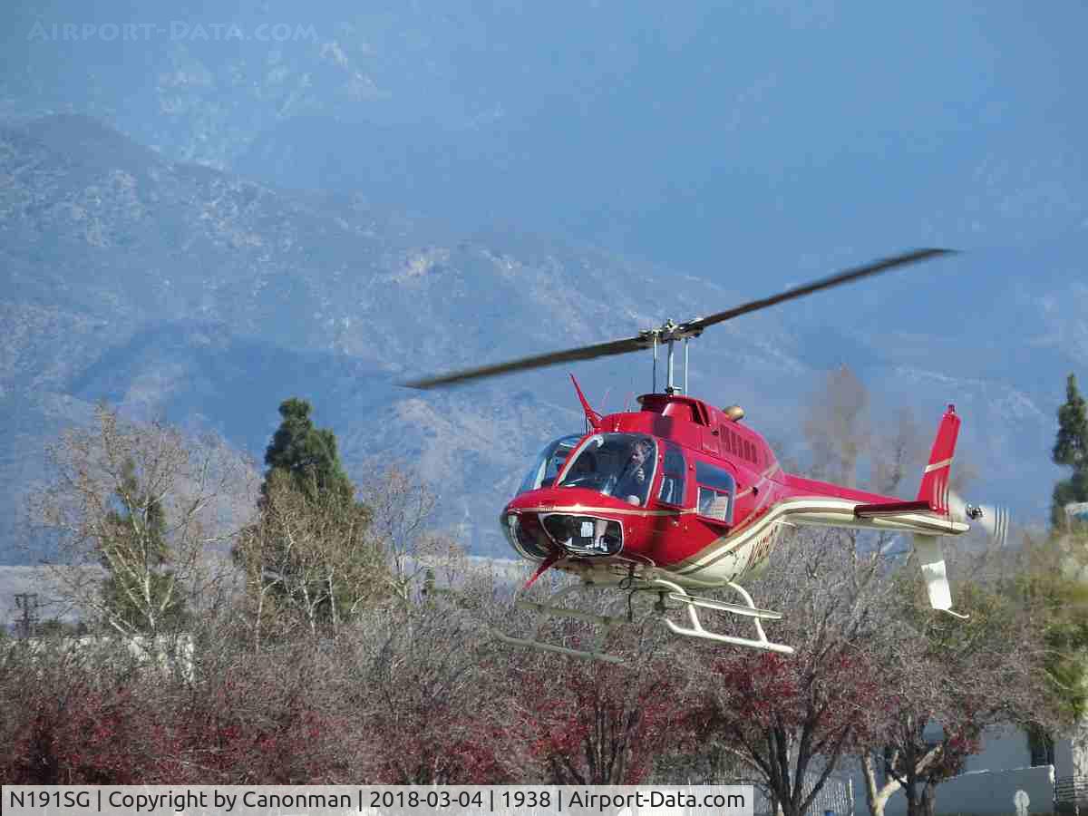 N191SG, 1984 Bell 206B JetRanger III C/N 3805, Landing