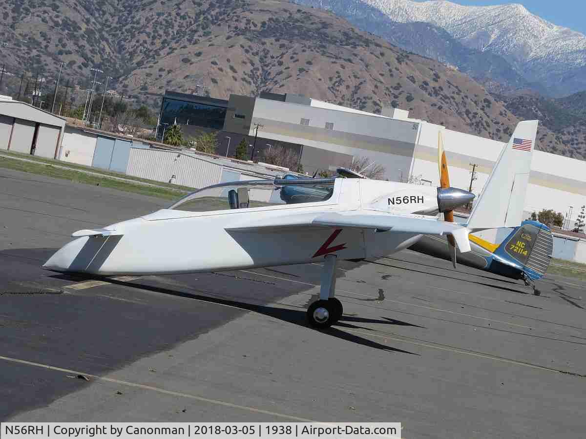 N56RH, 1983 Rutan VariEze C/N 1103, Parked