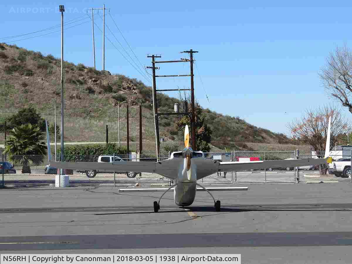 N56RH, 1983 Rutan VariEze C/N 1103, Cont Motor O-200 in the air
