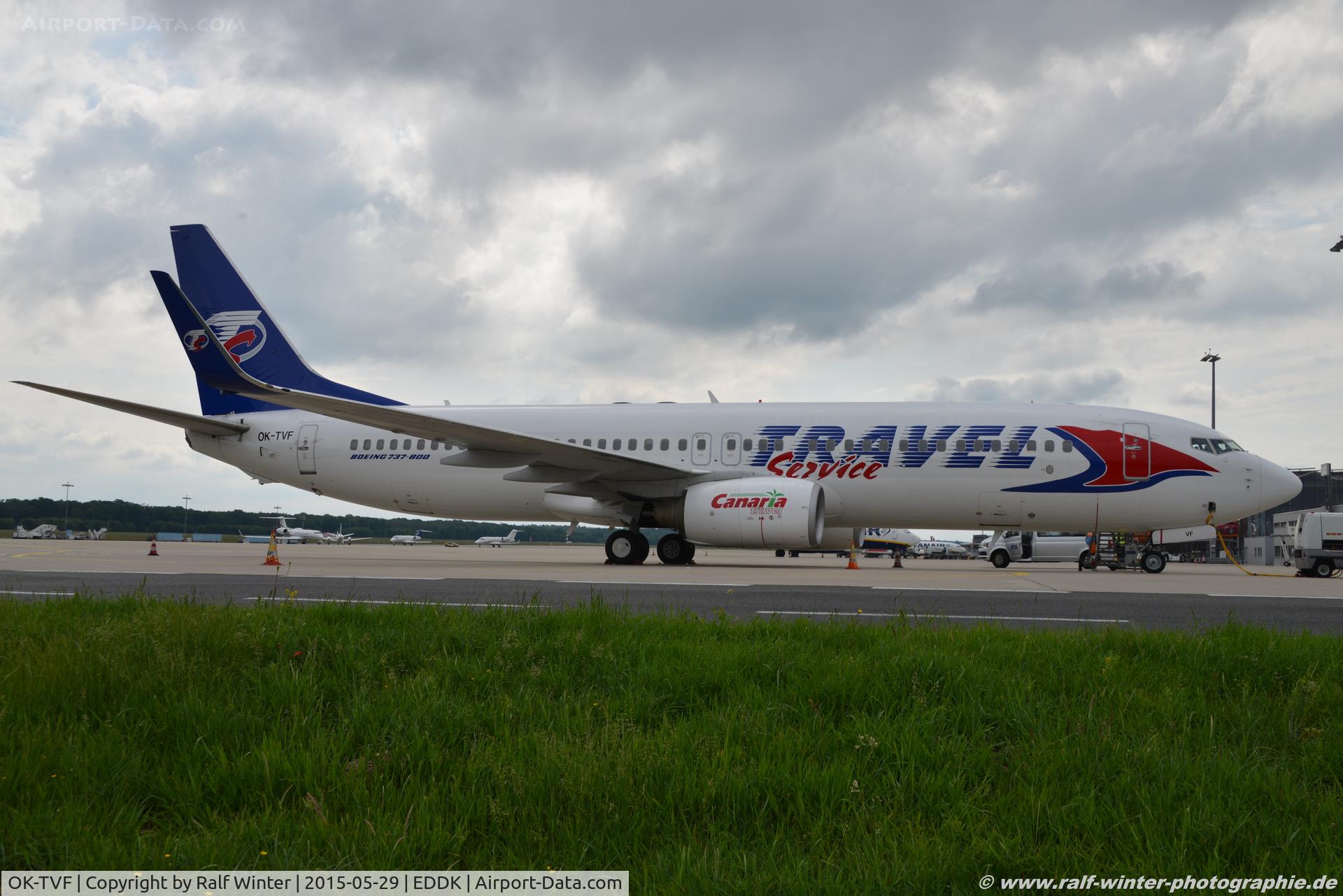 OK-TVF, 2005 Boeing 737-8FH C/N 29669, Boeing 737-8FH(W) - QS TVS Travel Service - 29669 - OK-TVF - 29.05.2015 - CGN
