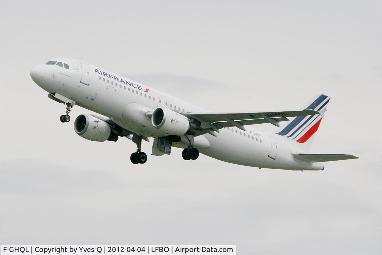 F-GHQL, 1991 Airbus A320-211 C/N 0239, Airbus A320-211, Take off rwy 32L, Toulouse-Blagnac Airport (LFBO-TLS)