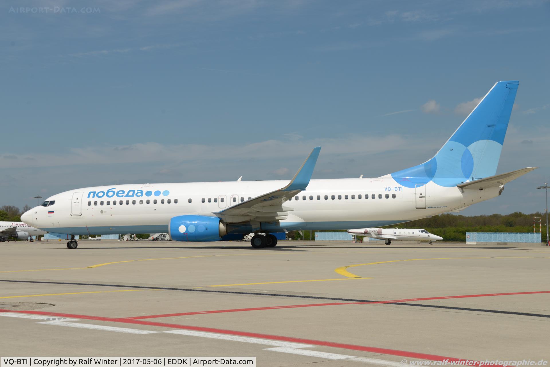 VQ-BTI, 2014 Boeing 737-8LJ C/N 39948, Boeing 737-8LJ(W) - DP PBD Pobeda - 39948 - VQ-BTI - 06.05.2017 - CGN