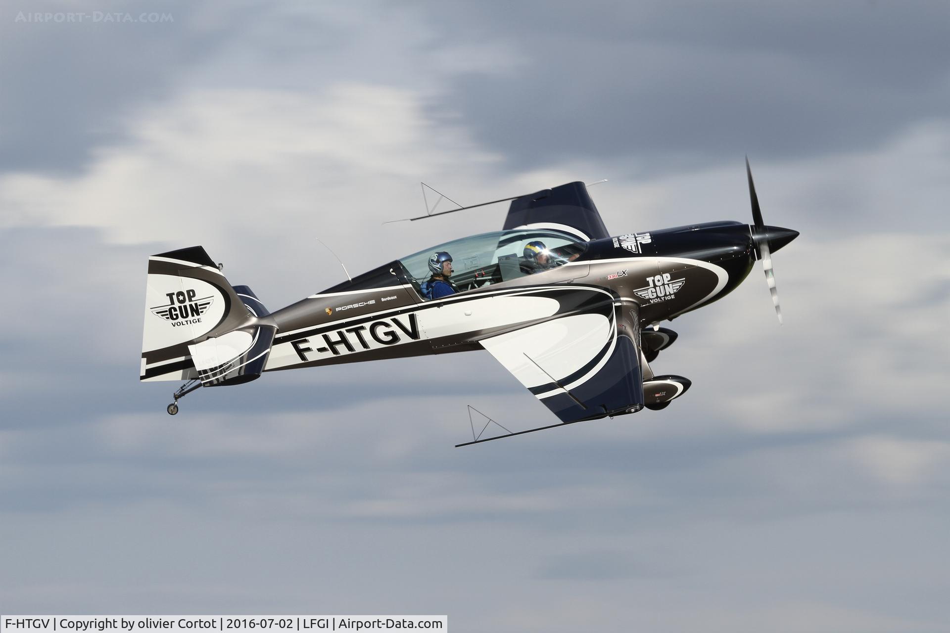 F-HTGV, 2013 Extra EA-300LC C/N SC034, leaving Darois