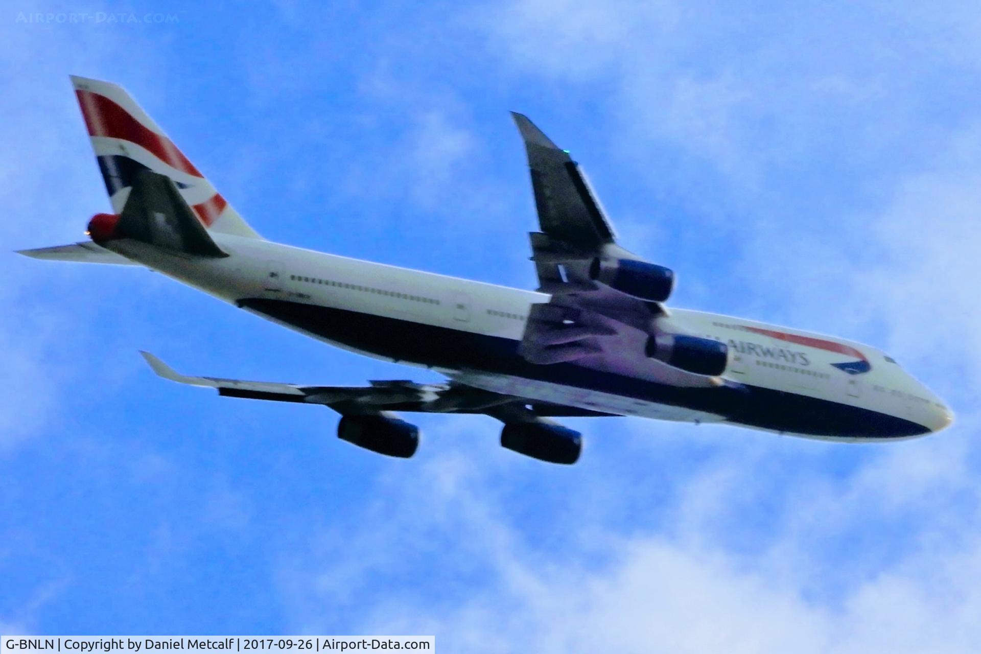 G-BNLN, 1990 Boeing 747-436 C/N 24056, In route to PHX