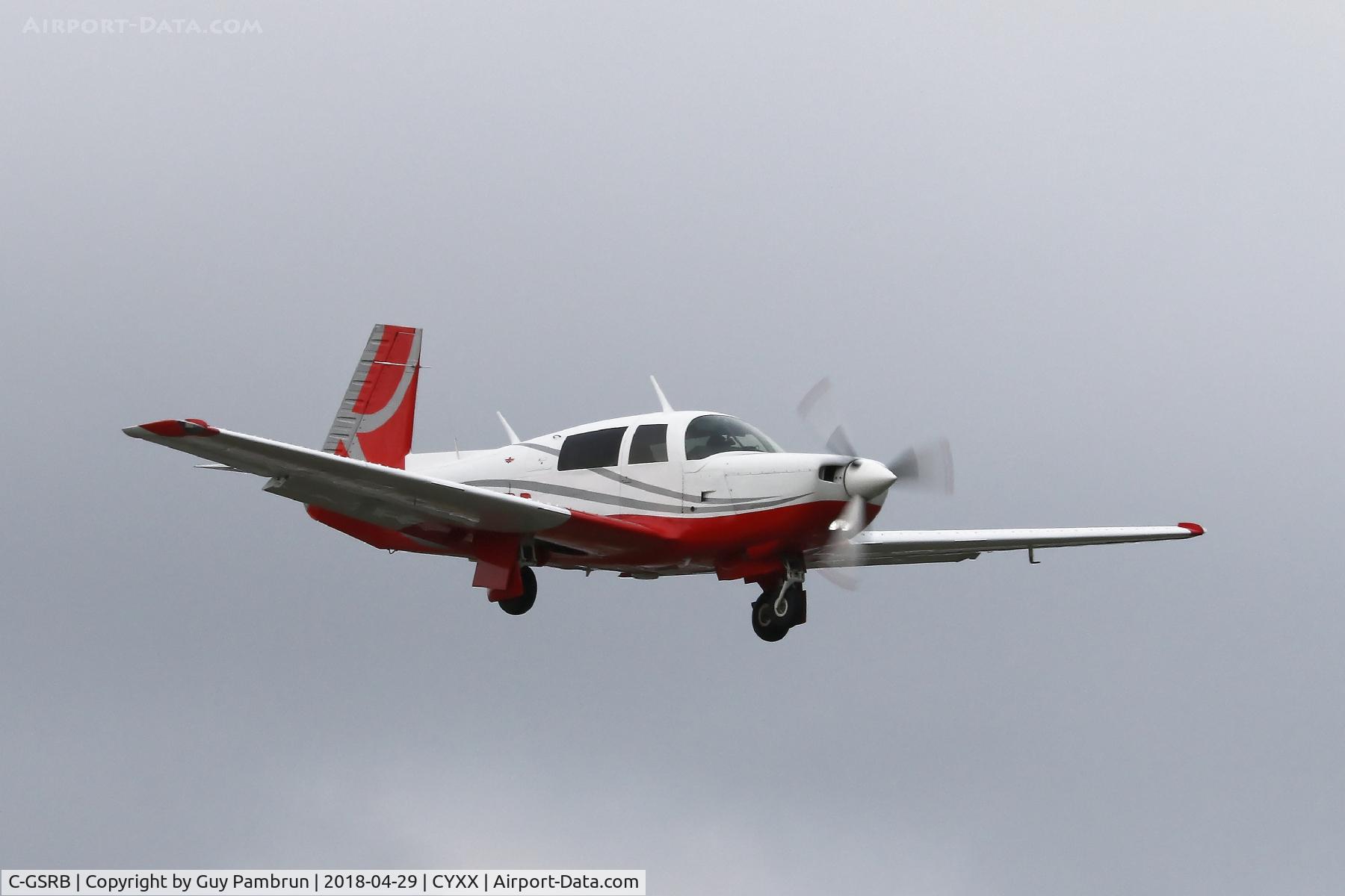 C-GSRB, 1983 Mooney M20K C/N 25-0772, Landing