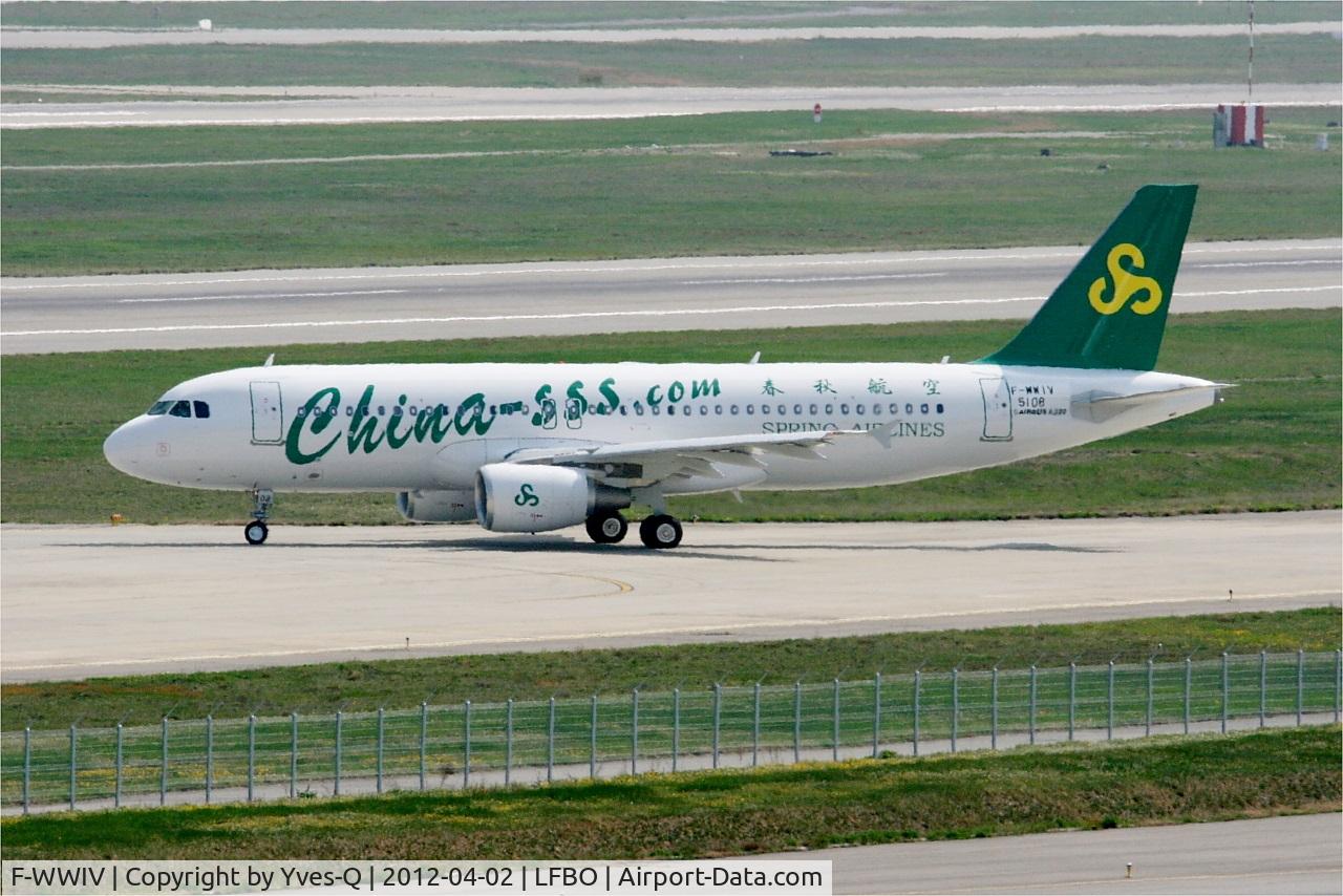F-WWIV, 2012 Airbus A320-214 C/N 5108, Airbus A320-214, Taxiing, Toulouse-Blagnac Airport (LFBO-TLS)