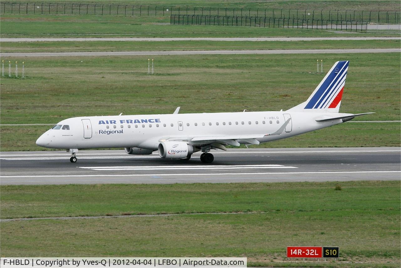 F-HBLD, 2007 Embraer 190LR (ERJ-190-100LR) C/N 19000113, Embraer 190LR, Landing rwy 32L, Toulouse Blagnac Airport (LFBO-TLS)