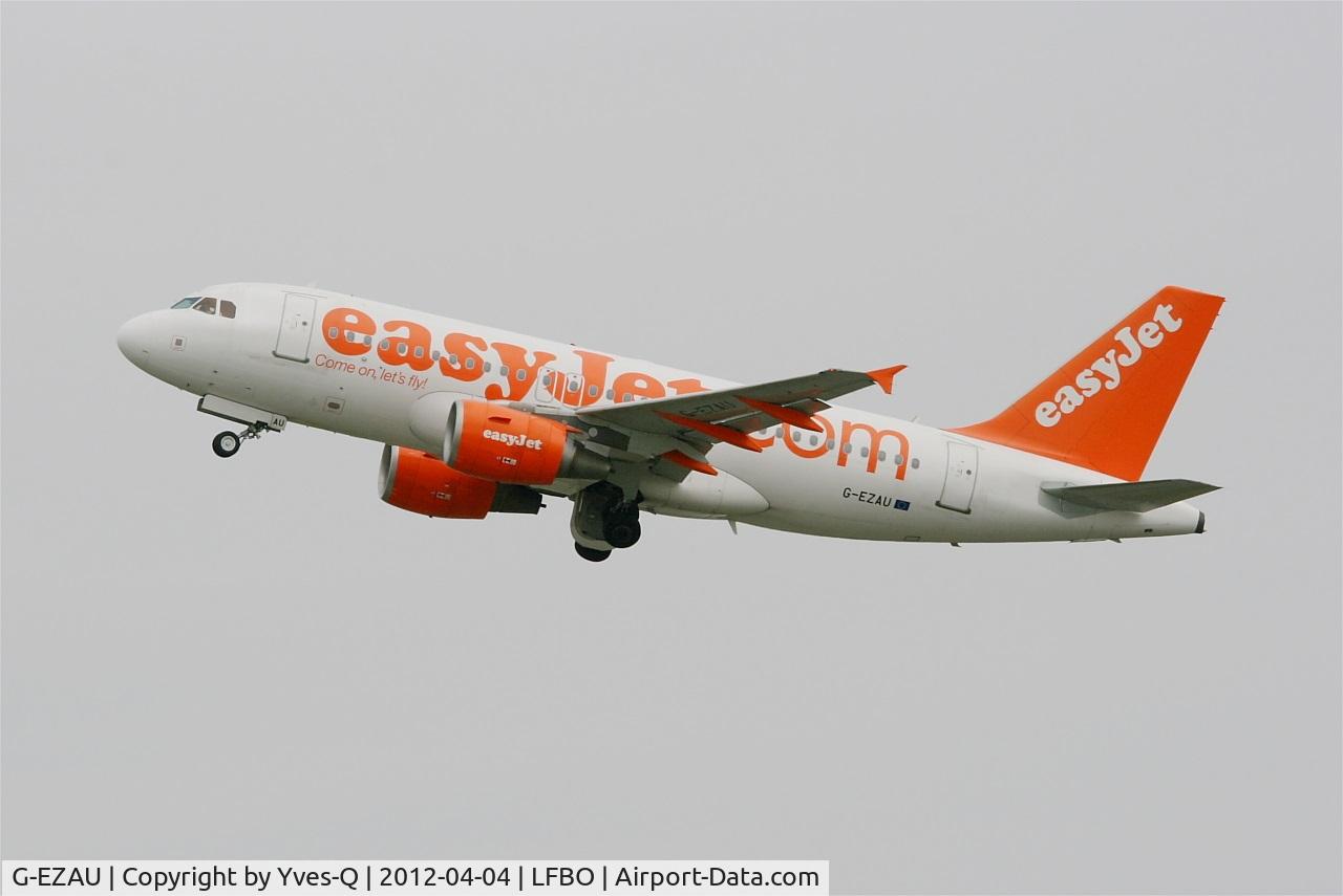 G-EZAU, 2006 Airbus A319-111 C/N 2795, Airbus A319-111, Take off Rwy 32L, Toulouse Blagnac Airport (LFBO-TLS)