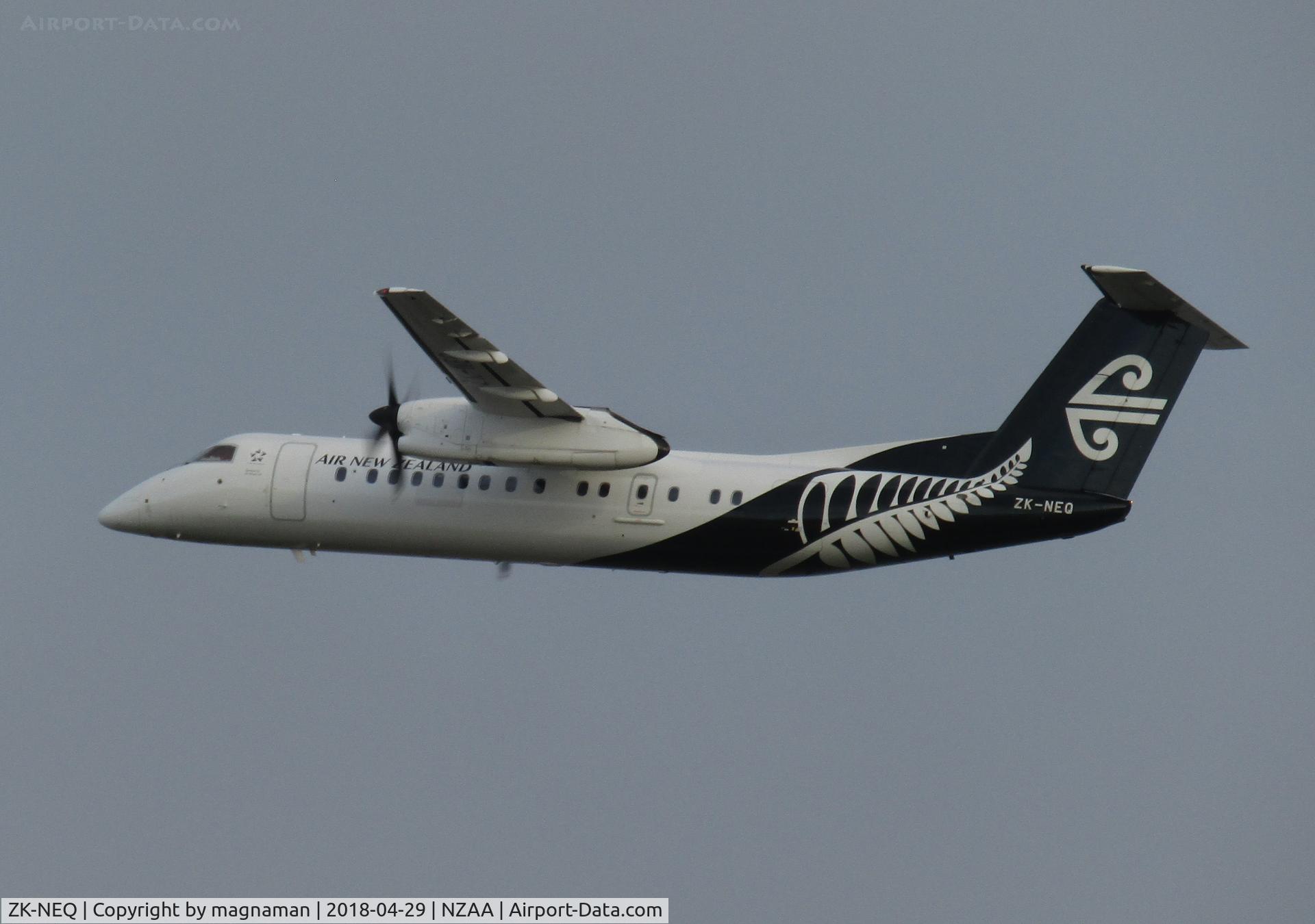 ZK-NEQ, 2007 De Havilland Canada DHC-8-311 Dash 8 C/N 636, off on another sortie
