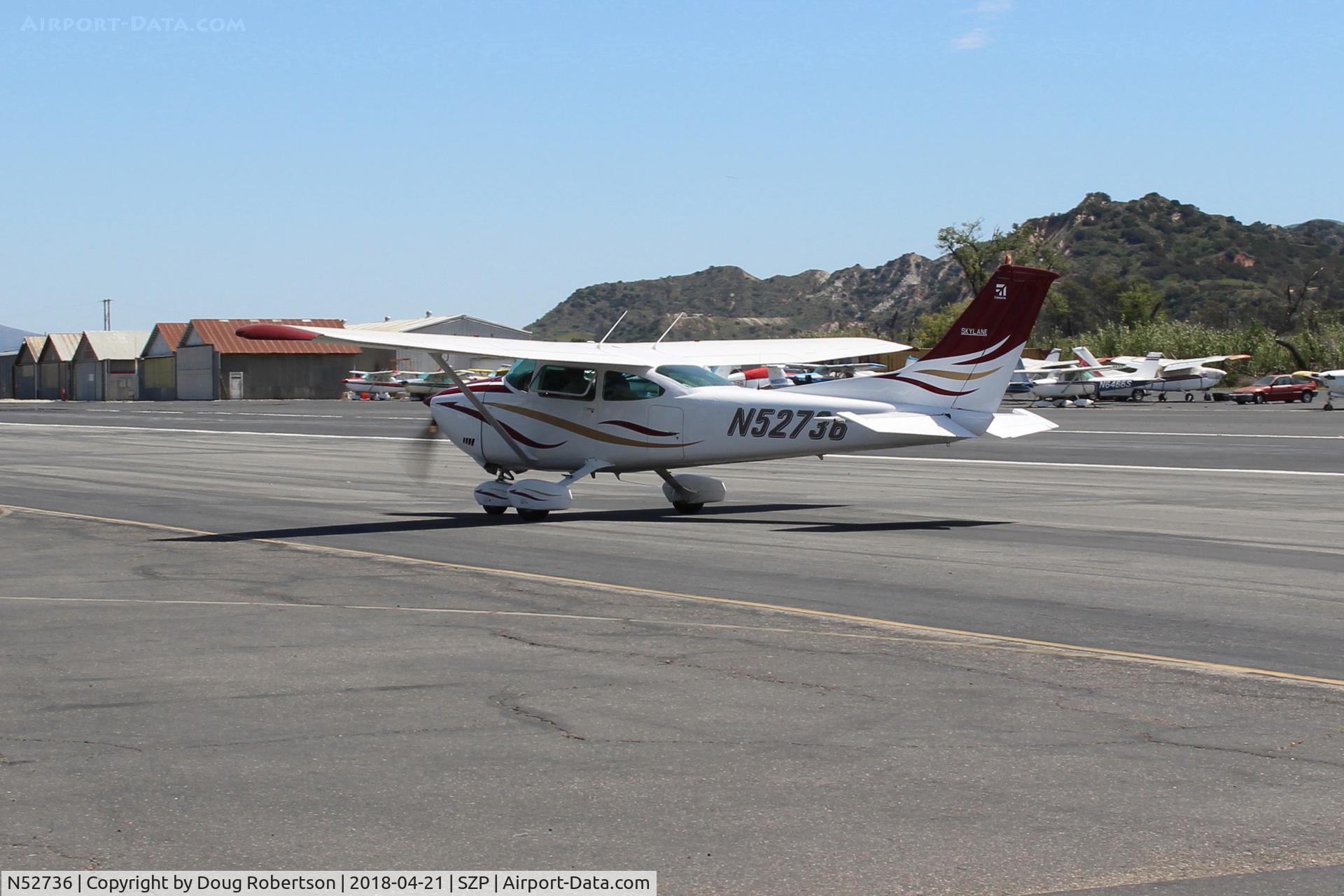 N52736, 1974 Cessna 182P Skylane C/N 18262807, 1974 Cessna 182P SKYLANE, Continental O-470-S 230 Hp, taxi back