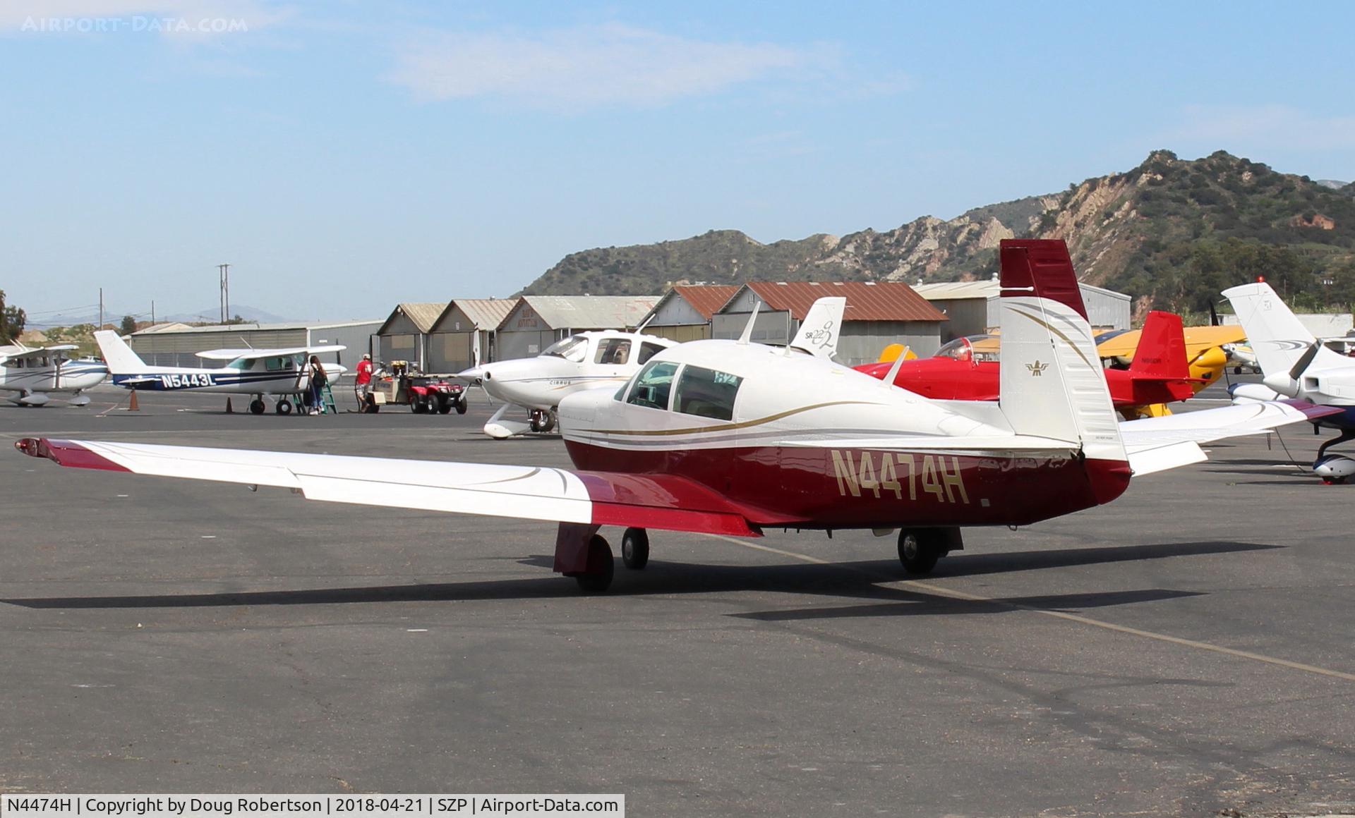 N4474H, 1978 Mooney M20J 201 C/N 24-0744, 1978 Mooney M20J 201, Lycoming IO-360-A3B6D 200 Hp, taxi