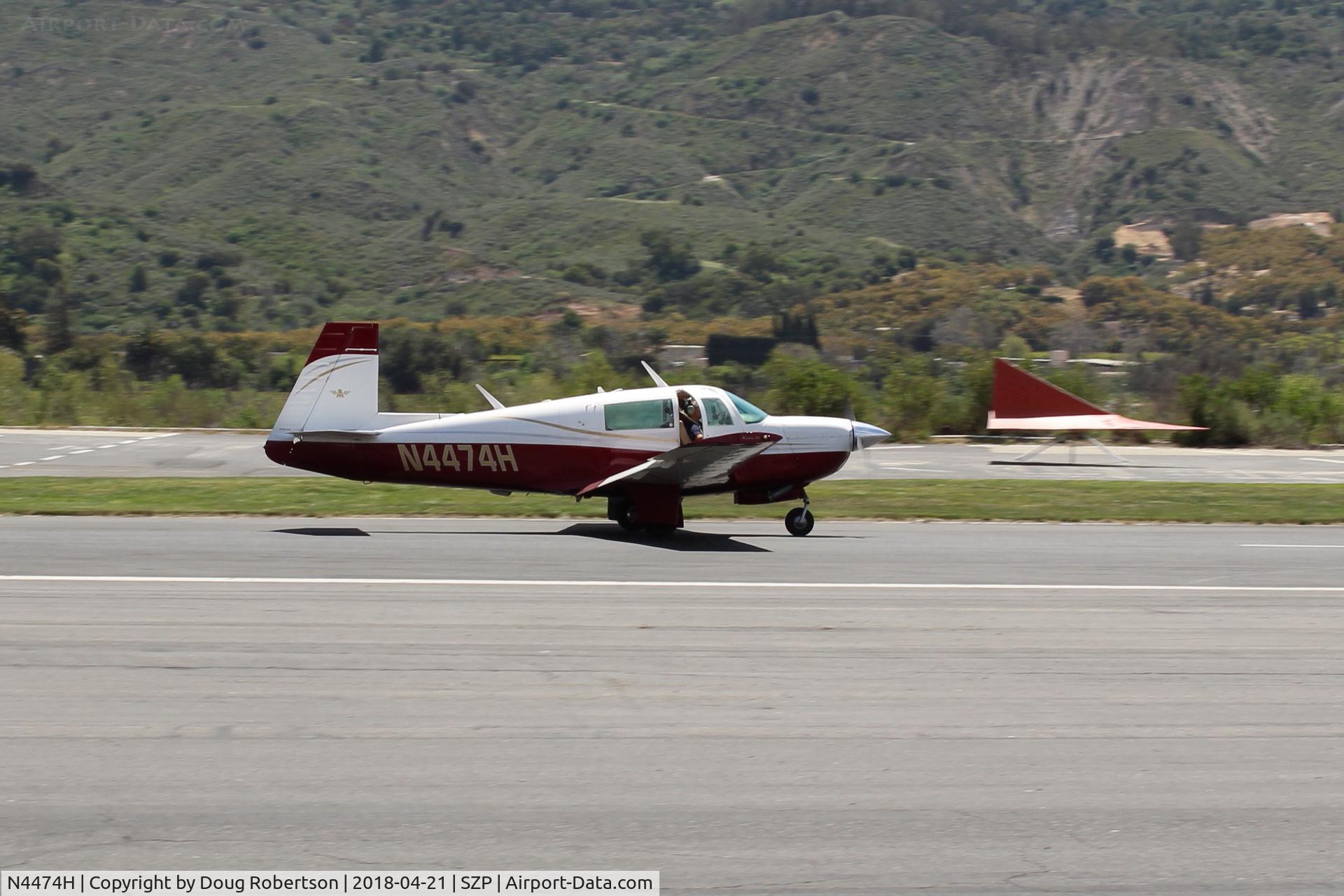 N4474H, 1978 Mooney M20J 201 C/N 24-0744, 1978 Mooney M20J 201, Lycoming IO-360-A3B6D 200 Hp, landing roll Rwy 22. Door held slightly ajar (Question-When is a door not a door?      -Answer-When it is ajar!)