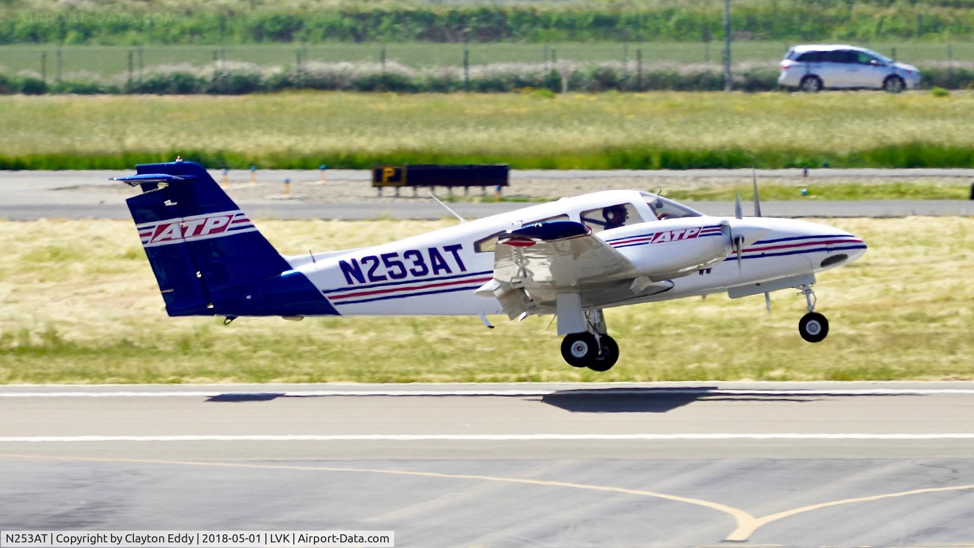 N253AT, 2001 Piper PA-44-180 Seminole C/N 4496057, Livermore Airport California 2018.