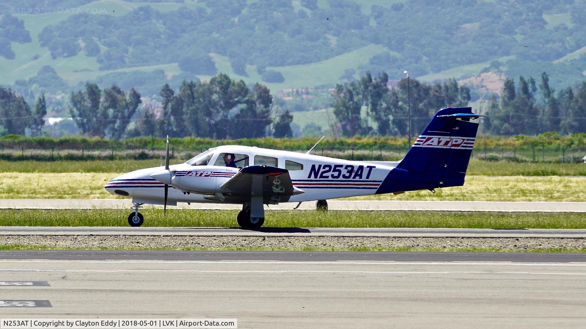 N253AT, 2001 Piper PA-44-180 Seminole C/N 4496057, Livermore Airport California 2018.