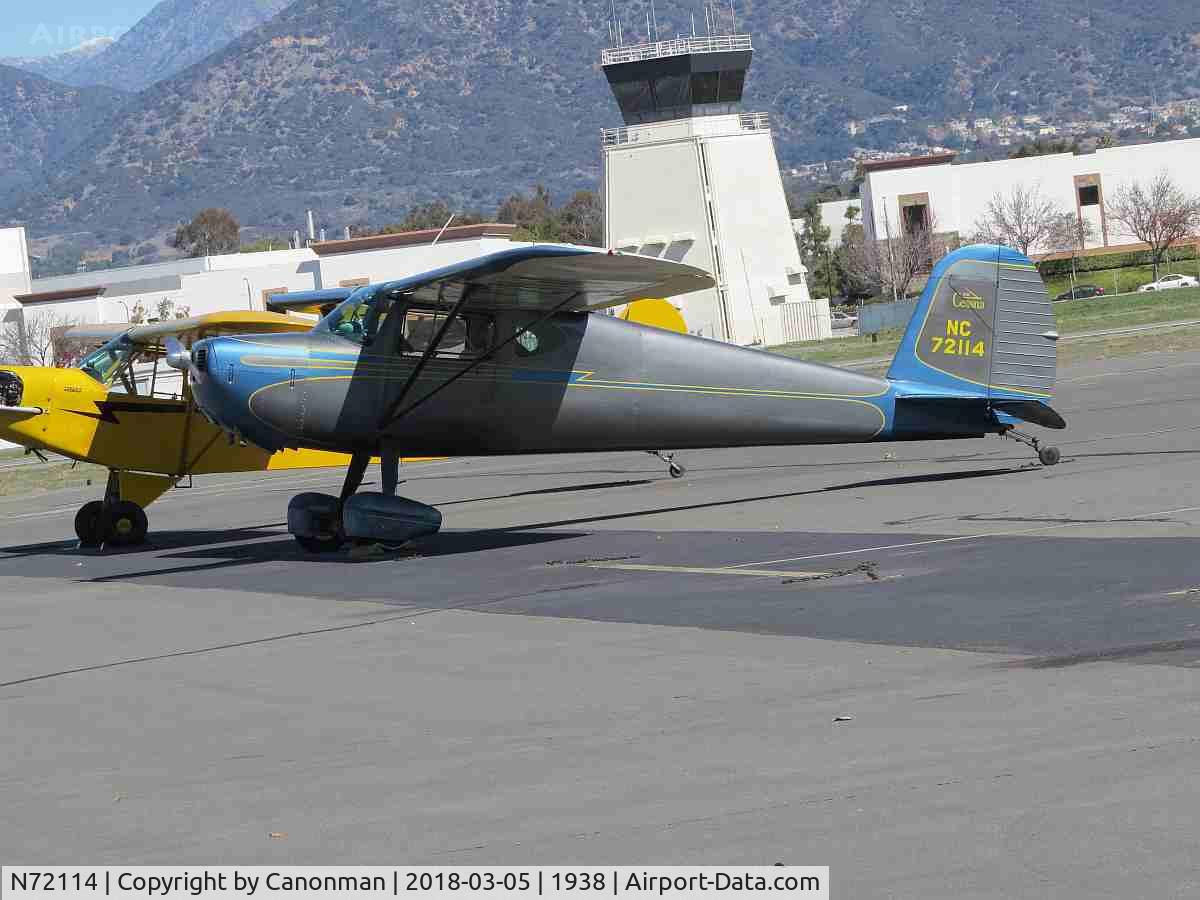 N72114, 1946 Cessna 140 C/N 9279, Parked