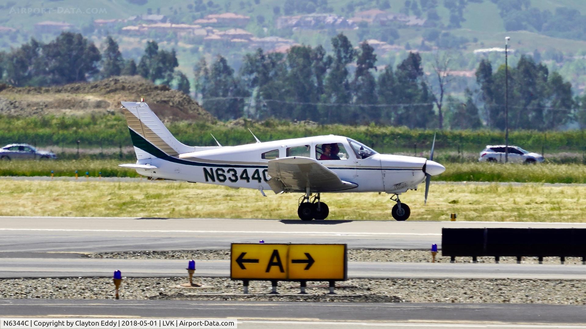 N6344C, 1978 Piper PA-28-181 Archer C/N 28-7890364, Livermore Airport California 2018.