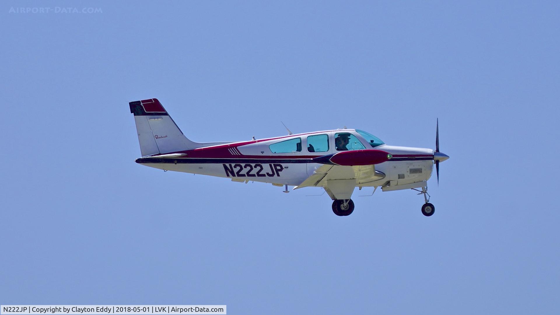 N222JP, 1988 Beech F33A Bonanza C/N CE-1223, Livermore Airport California 2018.