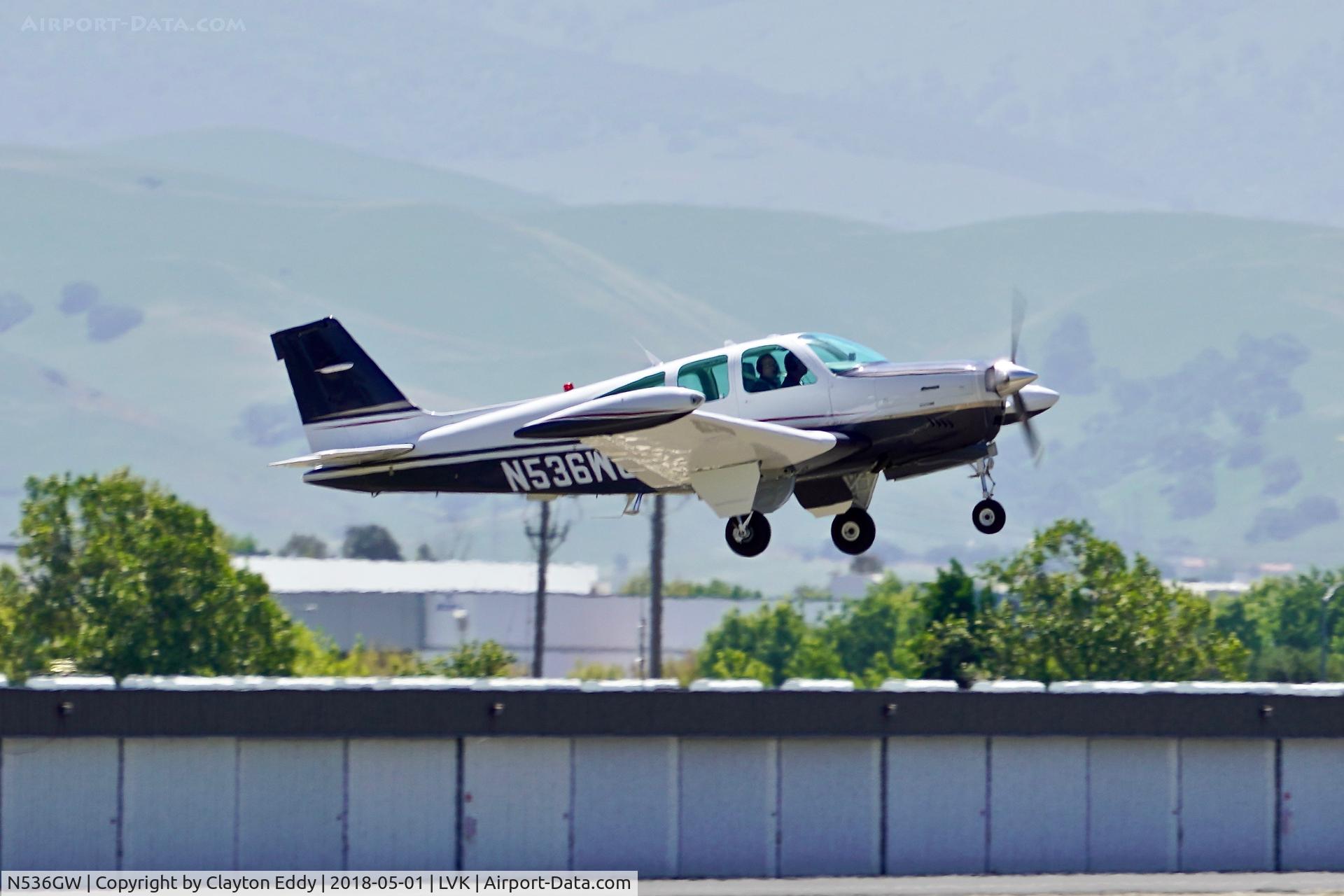 N536GW, 1990 Beech F33A Bonanza Bonanza C/N CE-1446, Livermore Airport California 2018.
