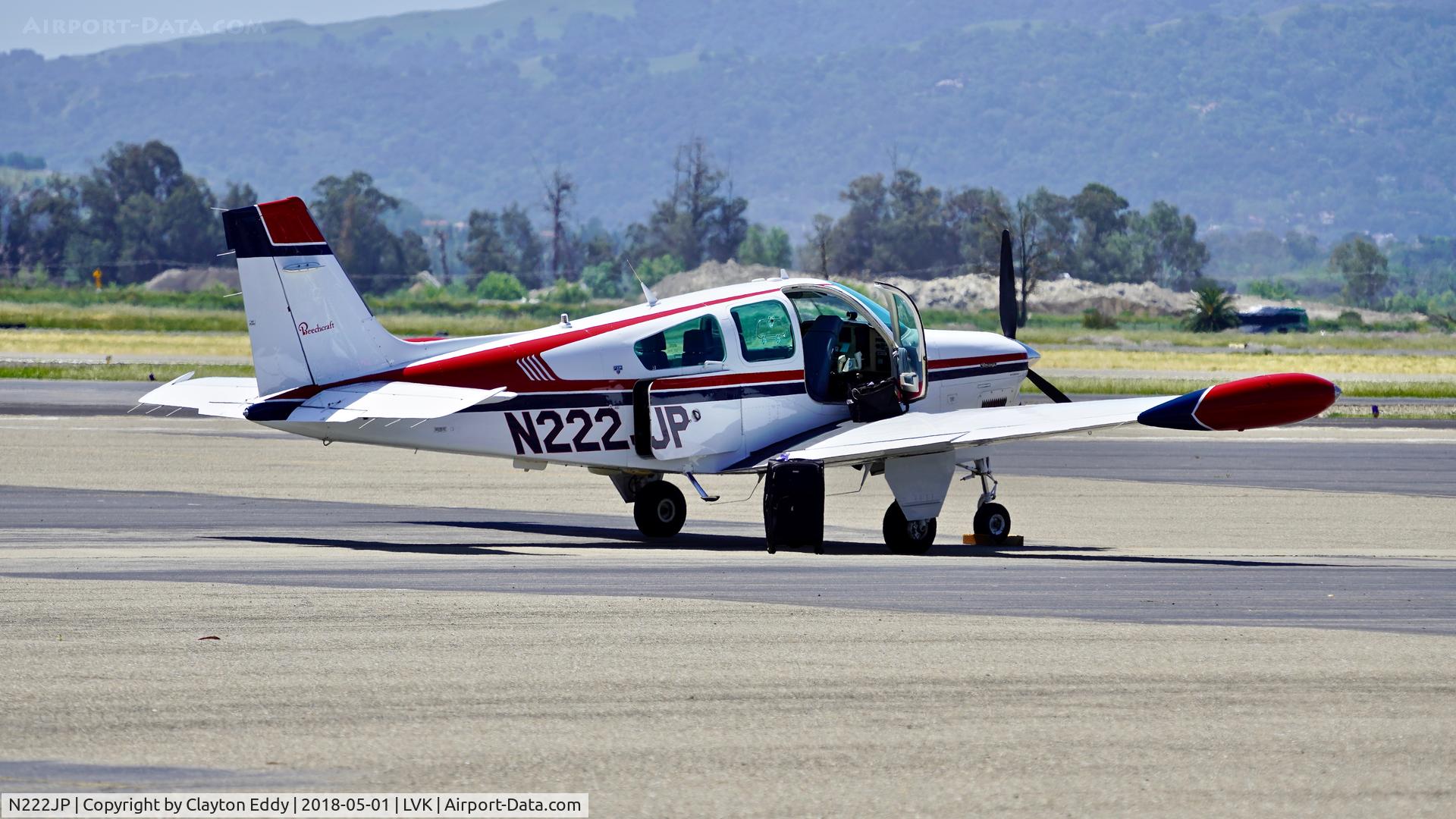 N222JP, 1988 Beech F33A Bonanza C/N CE-1223, Livermore Airport California 2018.