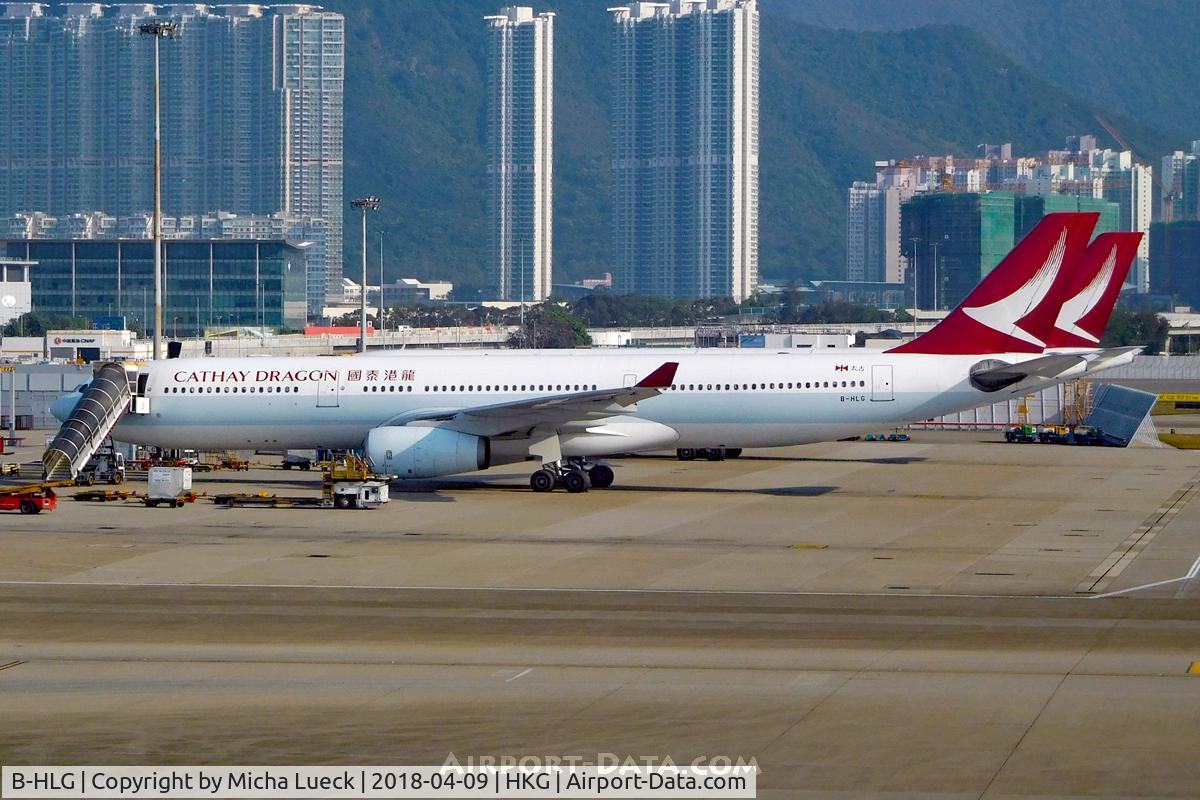 B-HLG, Airbus A330-342 C/N 118, At Hong Kong