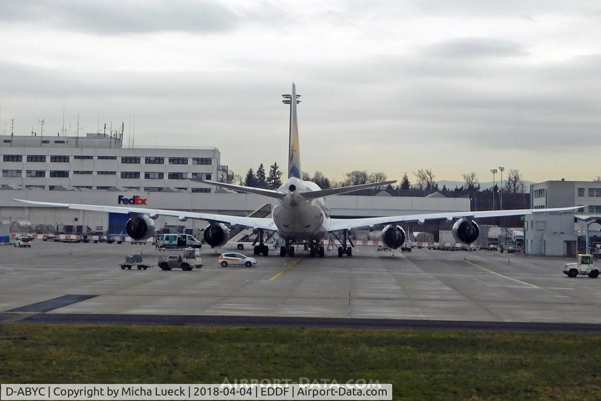 D-ABYC, 2012 Boeing 747-830 C/N 37828, At Frankfurt