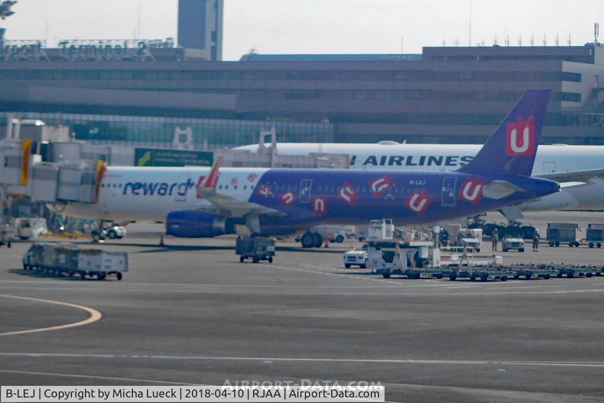 B-LEJ, 2018 Airbus A321-231 C/N 8163, At Narita