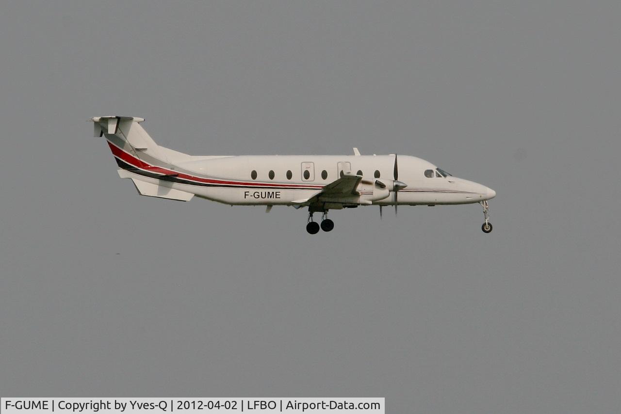 F-GUME, 1999 Beech 1900D C/N UE-371, Beech 1900D, On final rwy 14L, Toulouse-Blagnac Airport (LFBO-TLS)