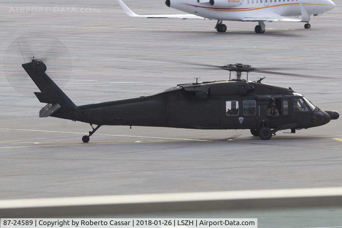 87-24589, Sikorsky UH-60A+ Black Hawk C/N 70-1098, World Economic Forum 2018