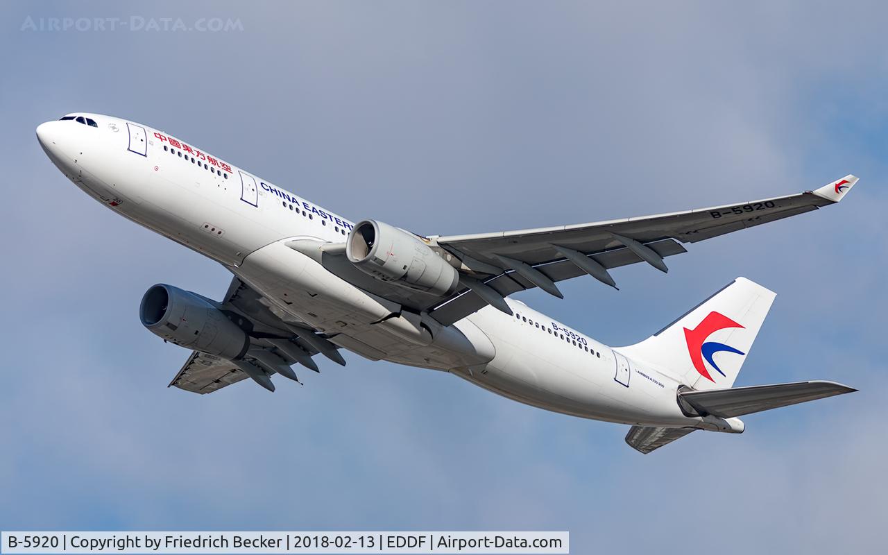 B-5920, 2012 Airbus A330-243 C/N 1375, departure via RW25C