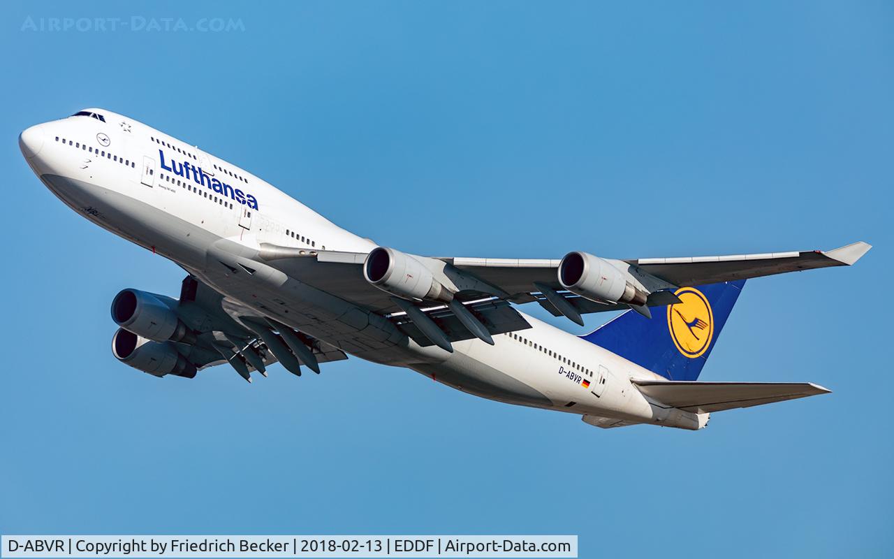 D-ABVR, 1997 Boeing 747-430 C/N 28285, departure via RW25C