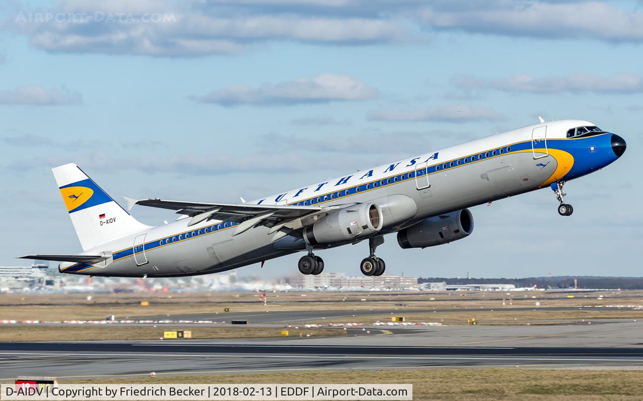 D-AIDV, 2012 Airbus A321-231 C/N 5413, departure via RW18