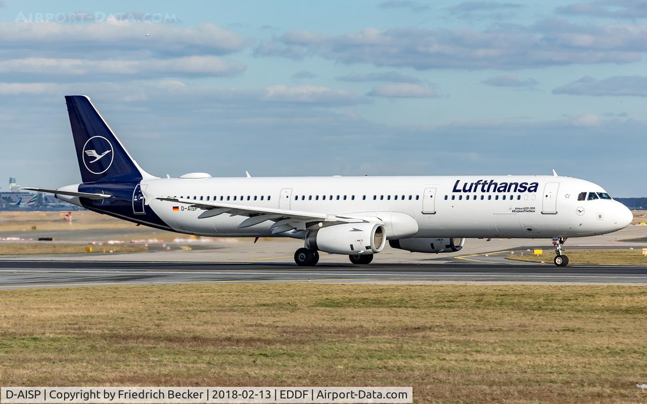 D-AISP, 2009 Airbus A321-231 C/N 3864, departure via RW18