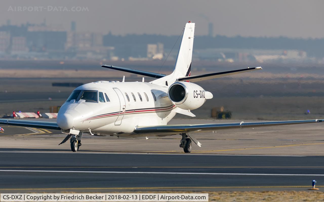 CS-DXZ, 2008 Cessna 560 XLS Citation Excel C/N 560-5796, line for departure via RW18