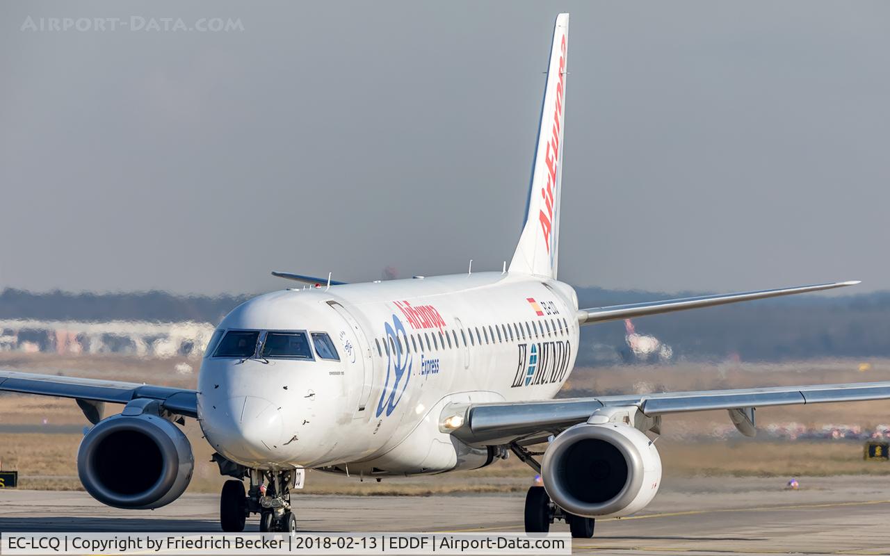 EC-LCQ, 2010 Embraer 195LR (ERJ-190-200LR) C/N 19000303, taxying to the holding point RW18