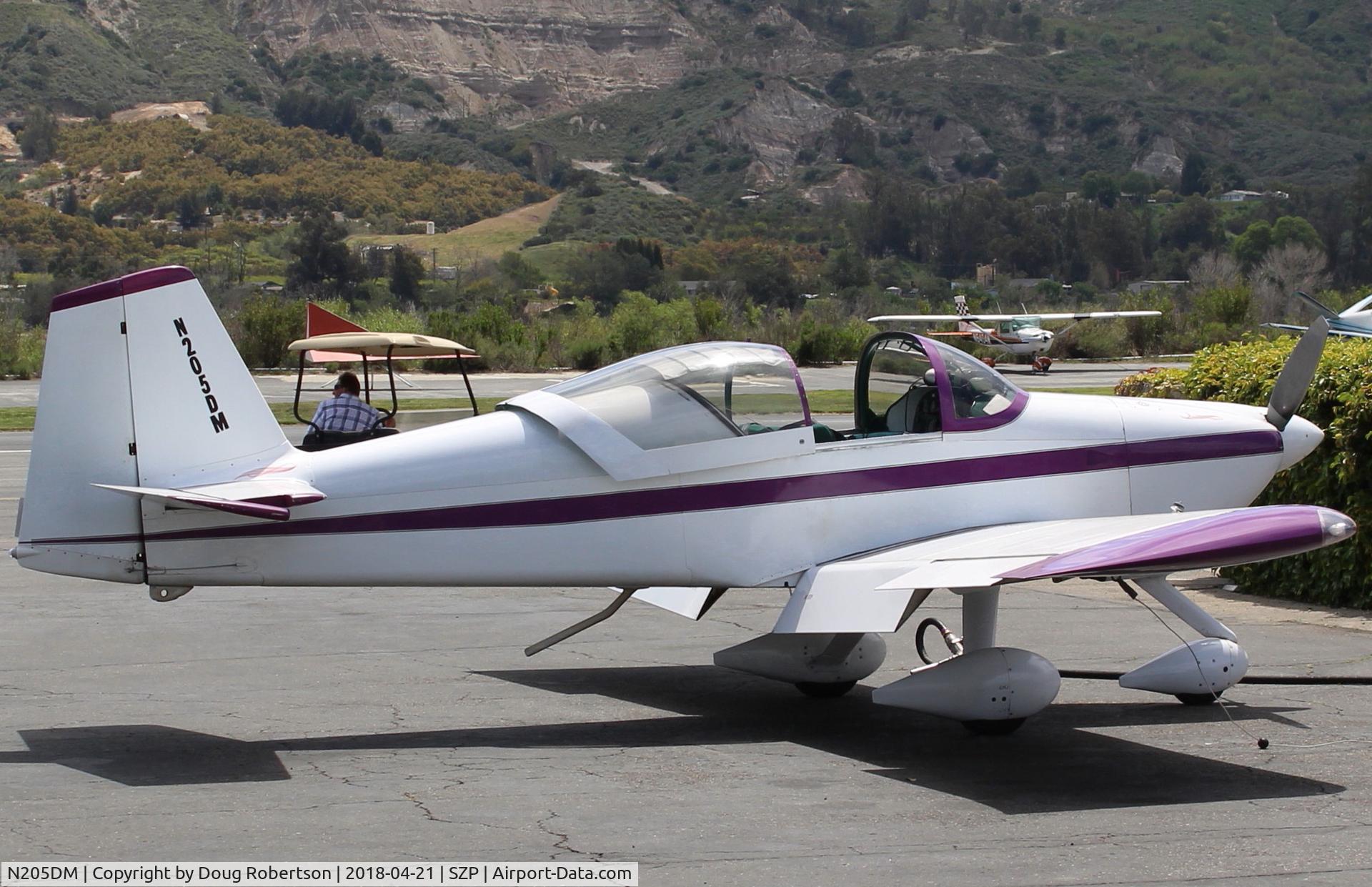 N205DM, 1999 Vans RV-6A C/N 60205, 1999 McMullen VANs RV-6A, Lycoming O&VO-360 180 Hp, at Fuel Dock